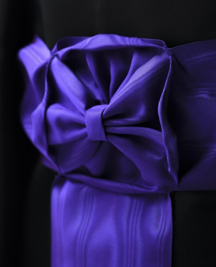 Ceinture moirée violette