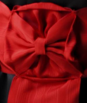 Ceinture moirée rouge