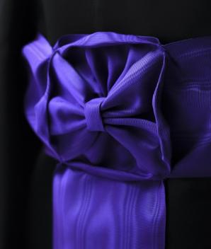 Ceinture moirée violette